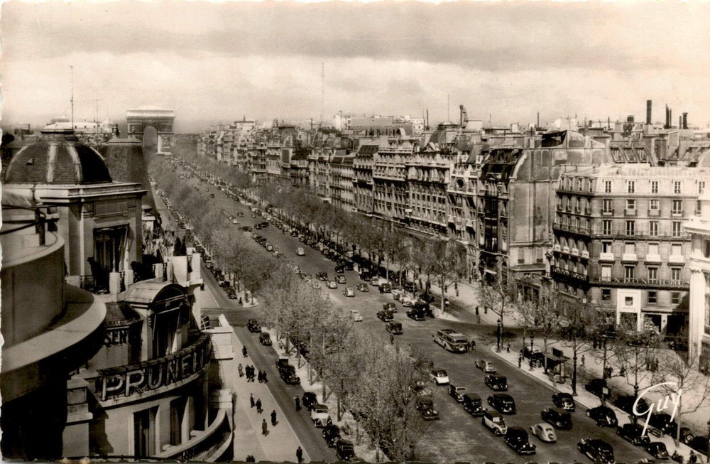 Avenue des Champs-Élysées, Editions d'Art GUY, Paris, Postcard