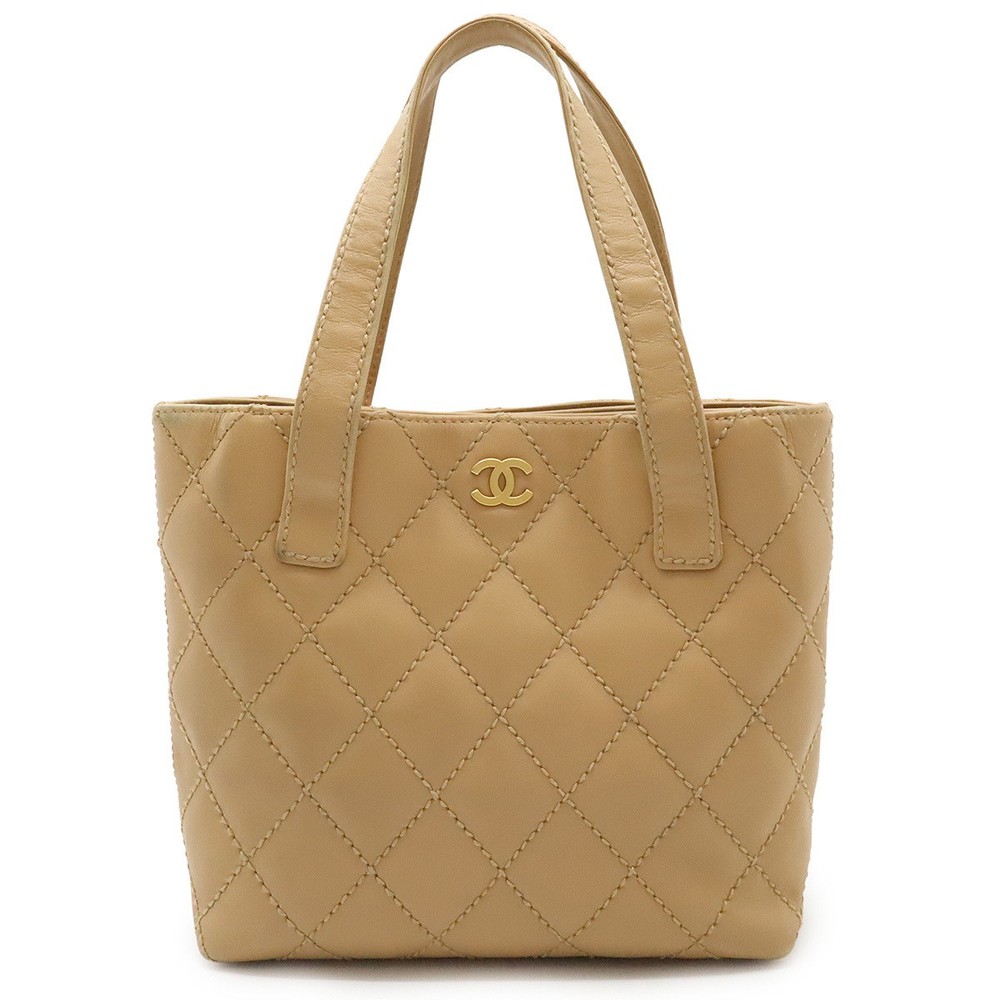 CHANEL Wild Stitch Coco Mark Tote Bag A18126 in Black