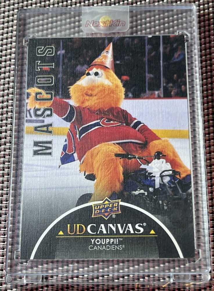 2021-22 UPPER DECK EXTENDED SERIES CANVAS C406 MASCOTS BLACK SSP YOUPPI