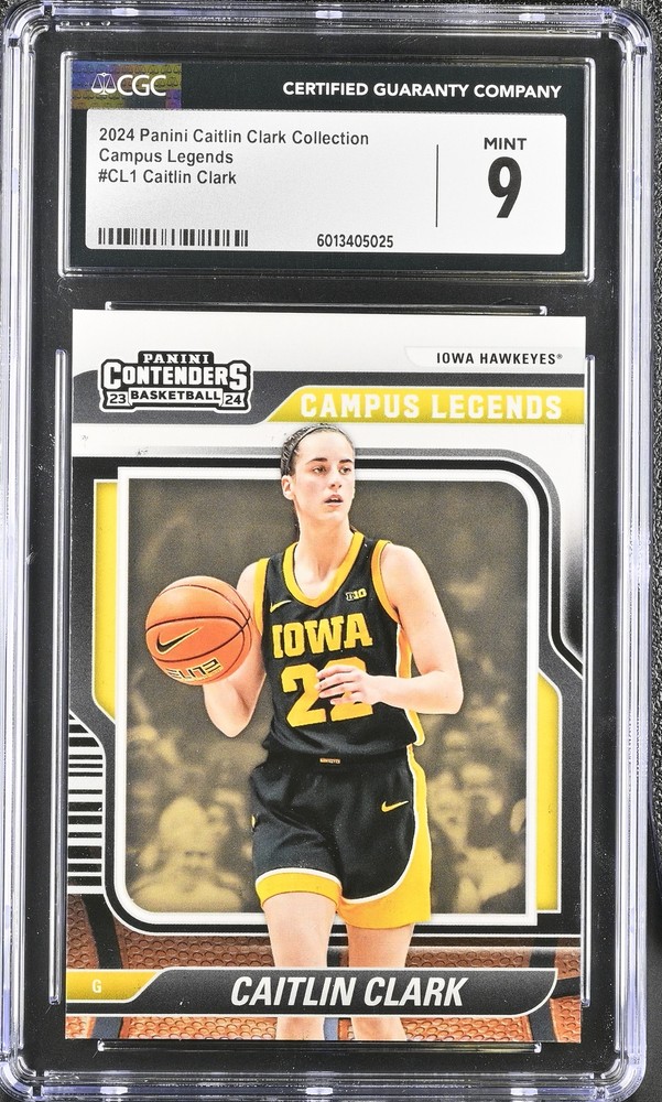 2024 Panini Caitlin Clark Collection Caitlin Clark #CL1 Campus Legends CGC 9