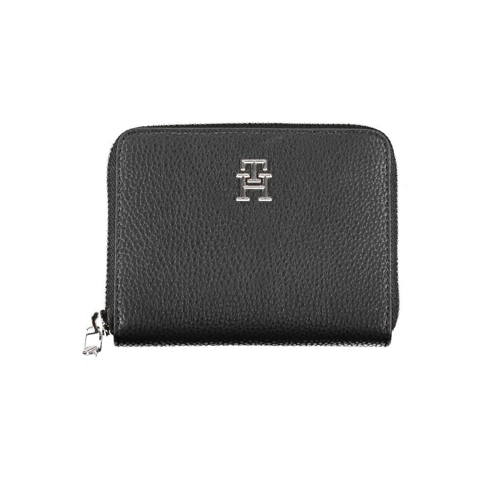 Tommy Hilfiger Womens Black Polyethylene Slim Wallet