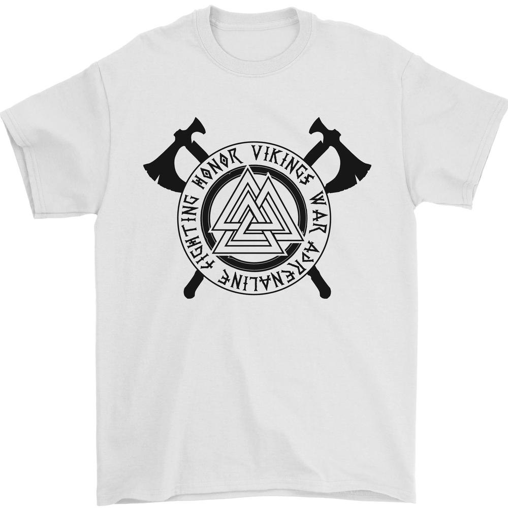 Honor Vikings War Adrenaline Fighting Mens T-Shirt 100% Cotton