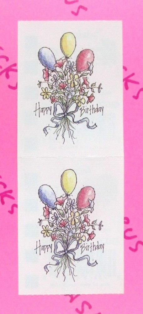 Provo Craft Happy Birthday Bouquet Balloons & Flowers Sticker Mods Set Of 2