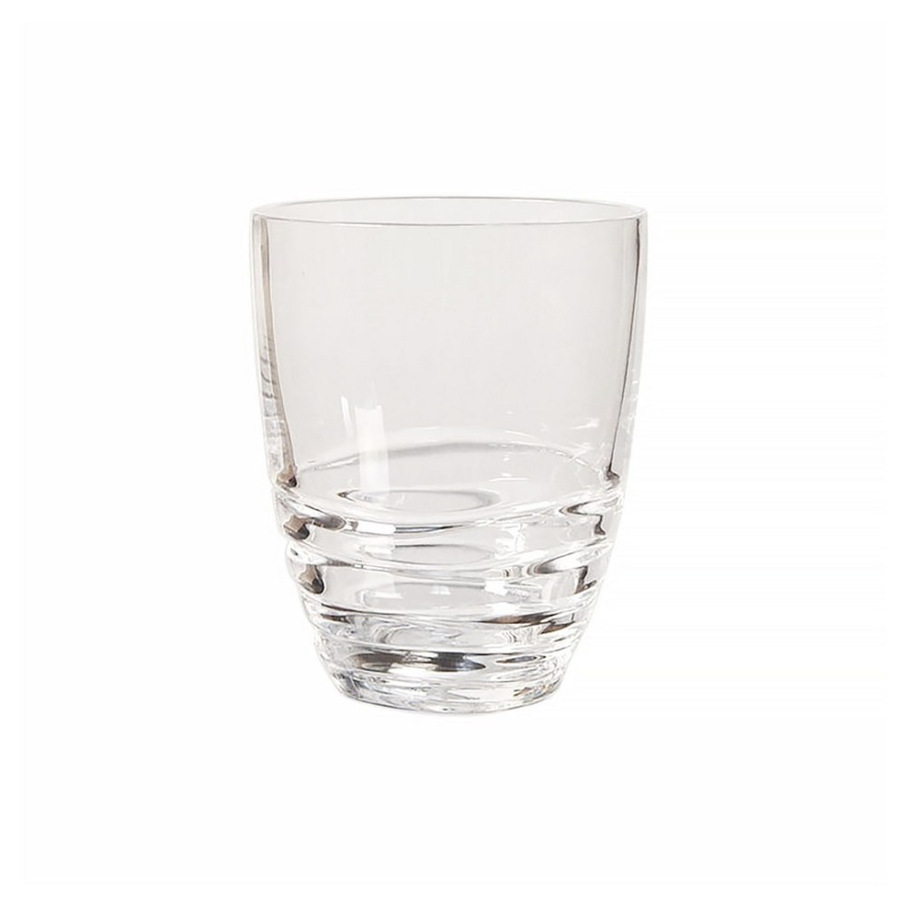 Swirl Acrylic Drinking Glasses Set of 4 Shatterproof Plastic Water Glasses