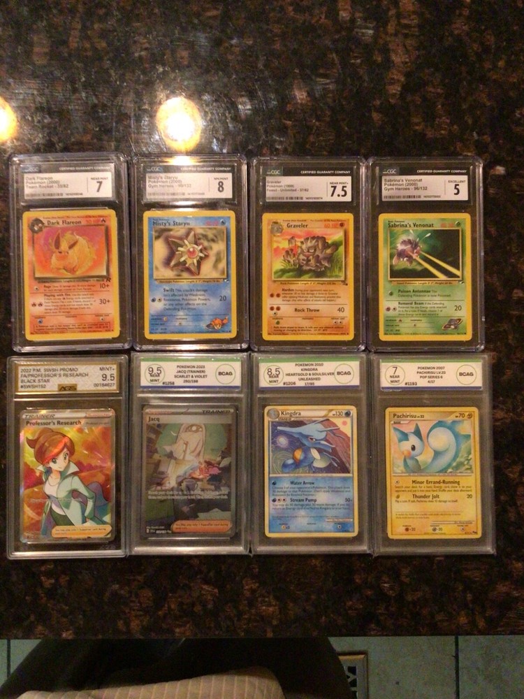 graded pokemon cards bundle pack