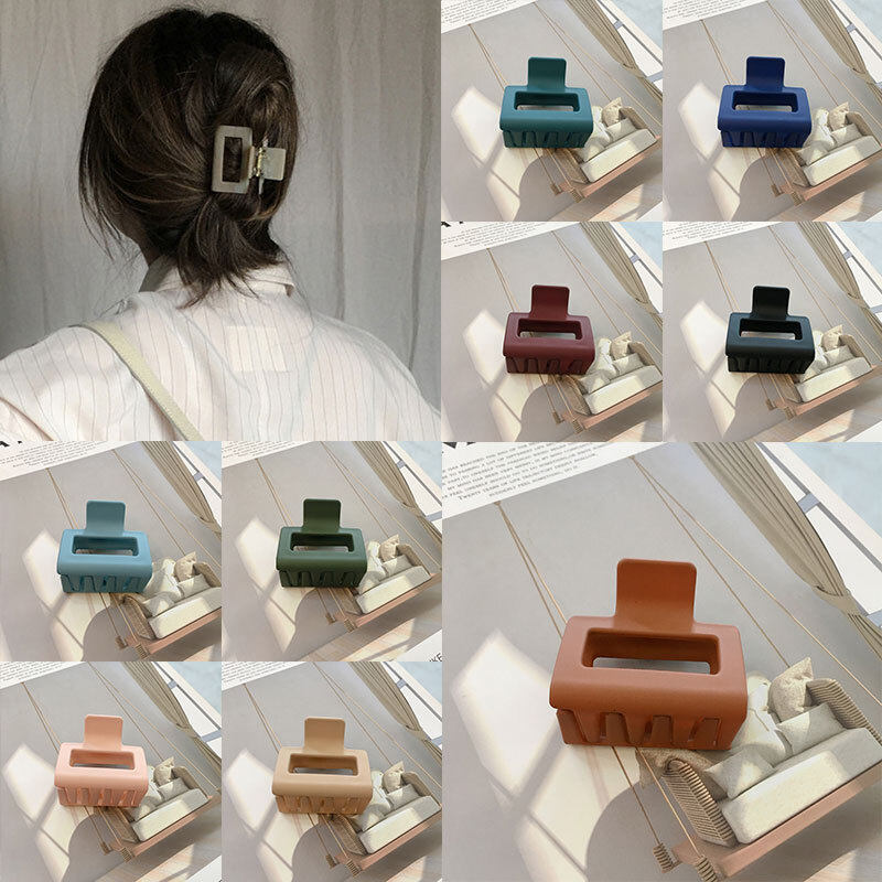 Women Hollow Square Hair Clip Square Ponytail Hair Styling Hair Accessories