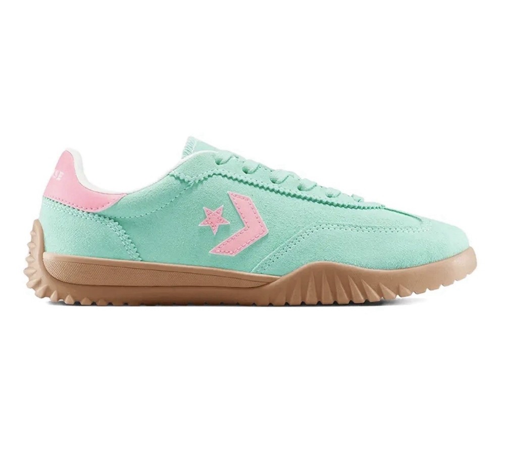 Converse One Star Academy OX Teal Pink Suede Low Top Sneakers Womens Size 11.5