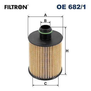 OE 682/1 FILTRON Oil Filter for CADILLAC,CHEVROLET,OPEL,SAAB,VAUXHALL