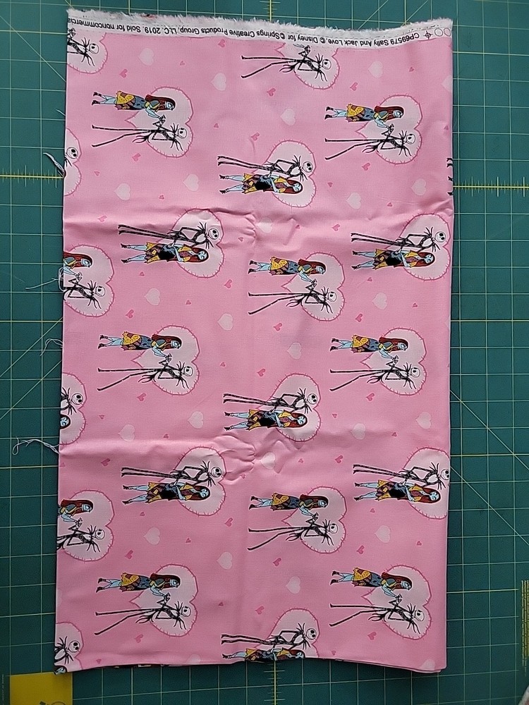 Sally And Jack Nightmare Before Christmas Valentines Cotton Fabric