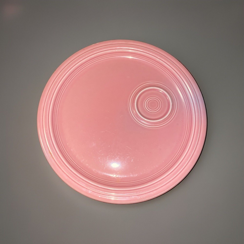 Fiesta Rose Welled Snack Plate 10.5