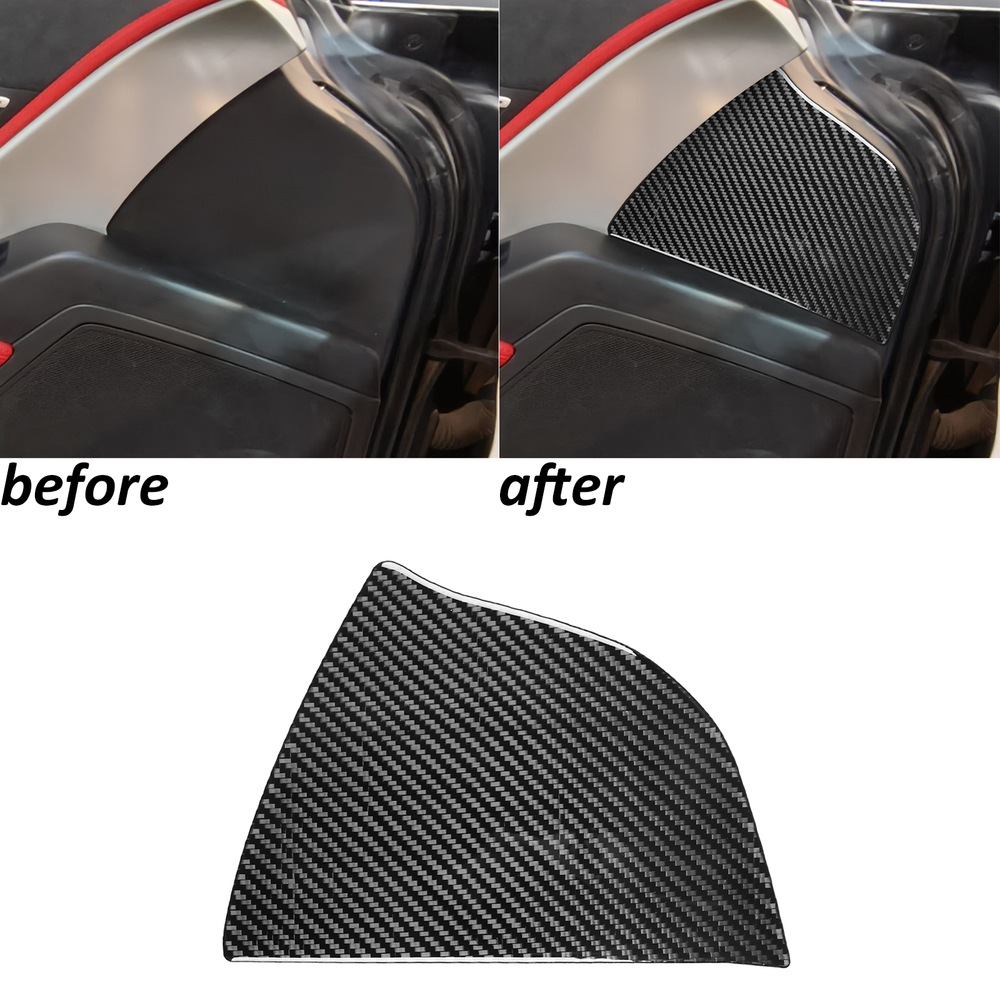 Real Carbon Fiber Interior Driver Side Door Panel Trim For Corvette C7 2014-2019