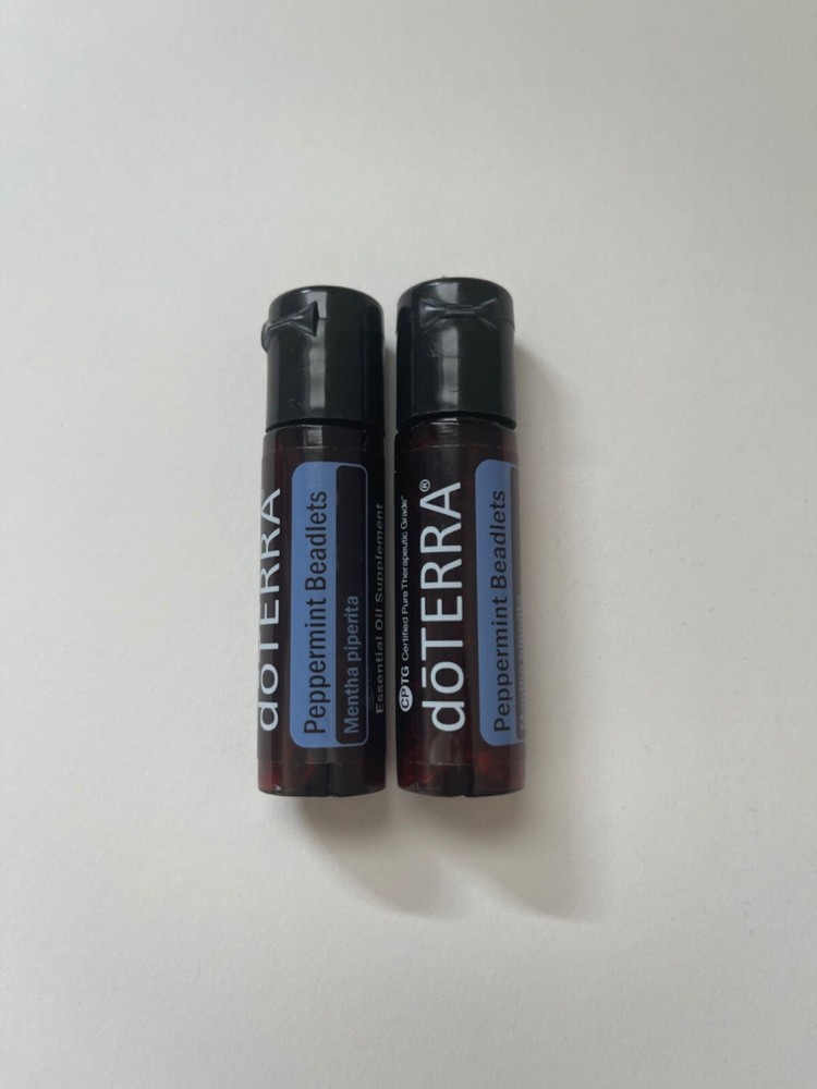 doTERRA Peppermint Essential Oil Beadlets Lot of 2 125 count each - Exp 07/2026