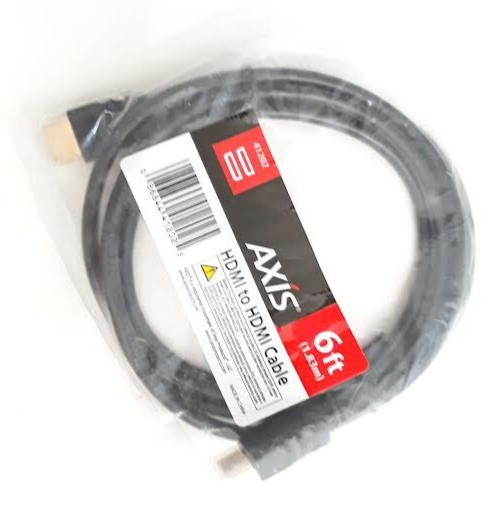 NEW AXIS HDMI to HDMI Cable Black 41202 6ft 1.83m