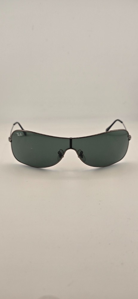 Ray-Ban RB3211 Mens Gunmetal Green Aviator Sunglasses Full Rim