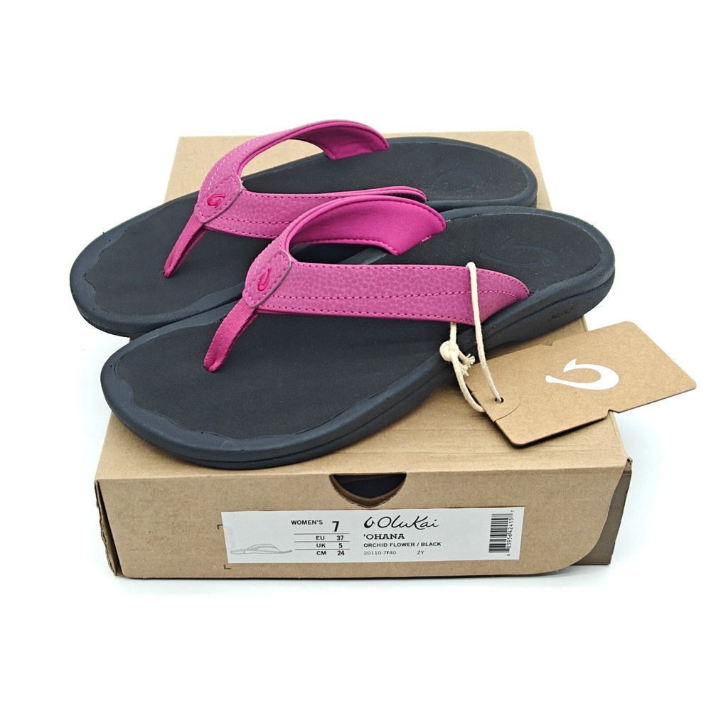 OluKai Ohana Womens Arch Support Flip Flops Size 7/8 Comfort Sandals