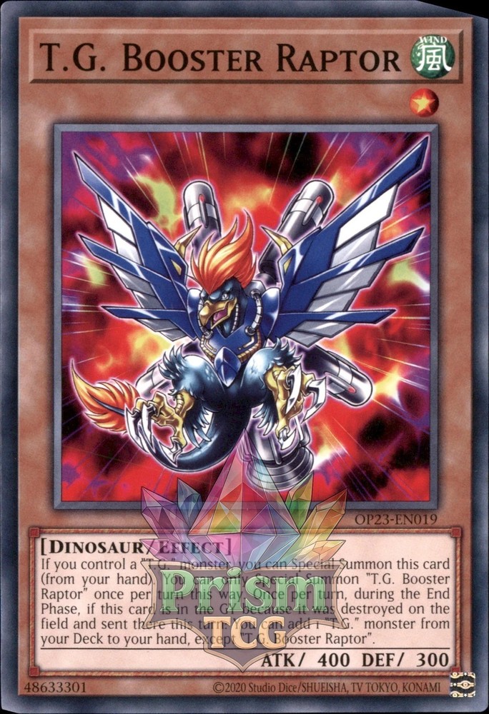 T.G. Booster Raptor OP23-EN019 Yu-Gi-Oh Ultra Rare Card
