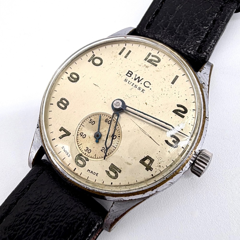 Vintage B.W.C. Suisse Manual Wind Wristwatch – c.1940s – 15J – Working