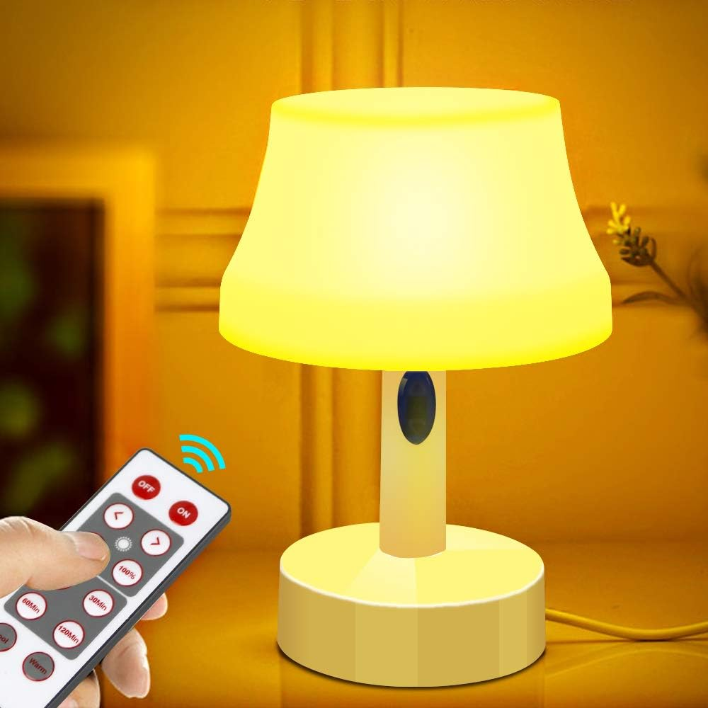 LED Night Light, Portable Simple Design Nursery Lamps, Remote Control Battery Po
