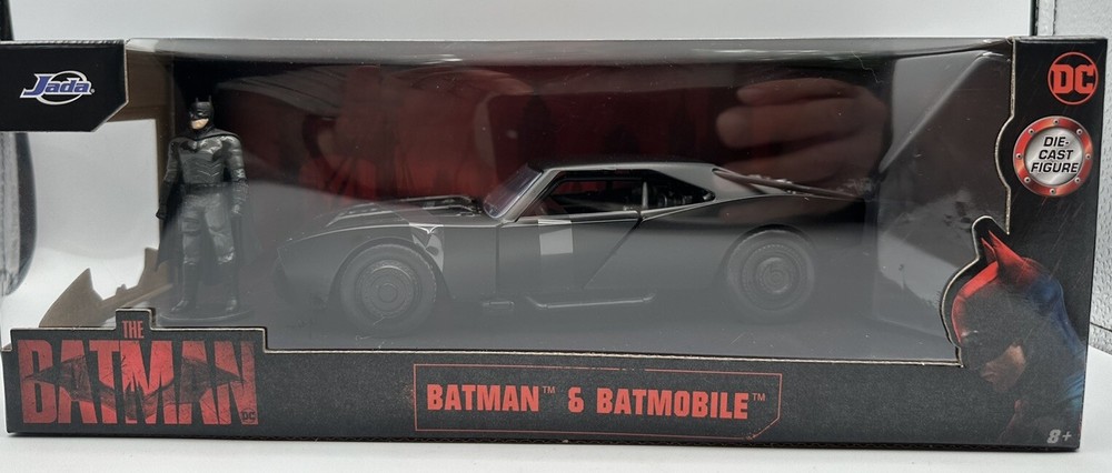 The Batman DC Batman & Batmobile Die-Cast Jada New Free Shipping 2022