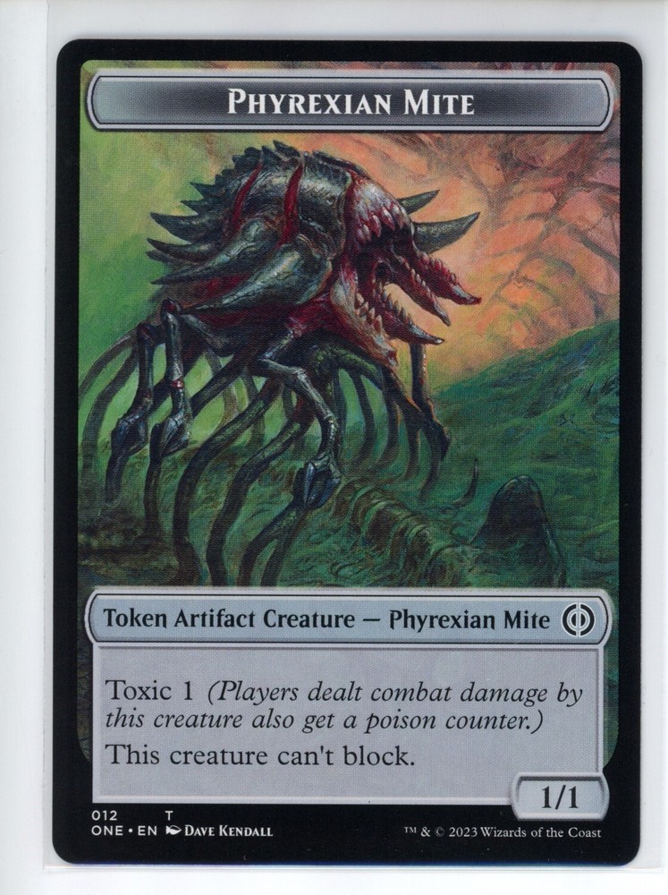 PHYREXIAN MITE TOKEN (12) All Will Be One #12 ONE(NM+)(MTG)