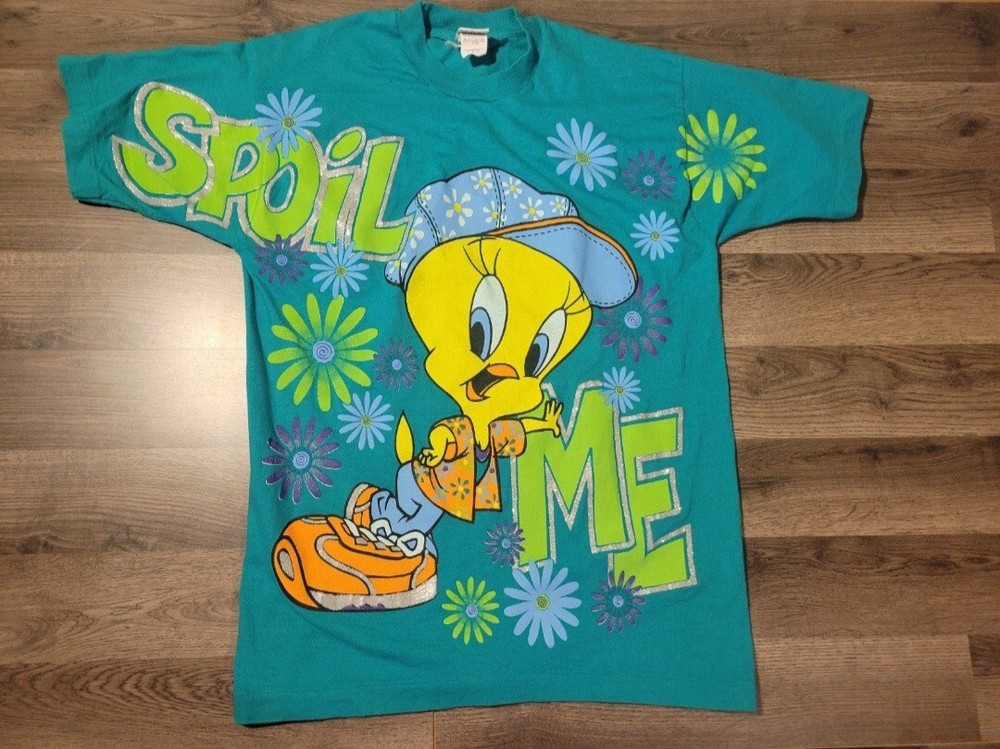 Vintage 1998 Looney Tunes Tweety Bird Spoil Me shirt