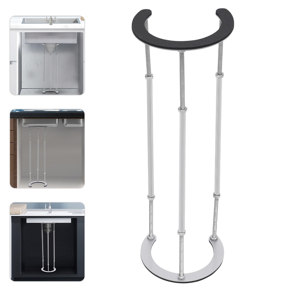 Adjustable Sink Leg Support Installation Kit for Kitchen Bathroom Sinks 29-48cm