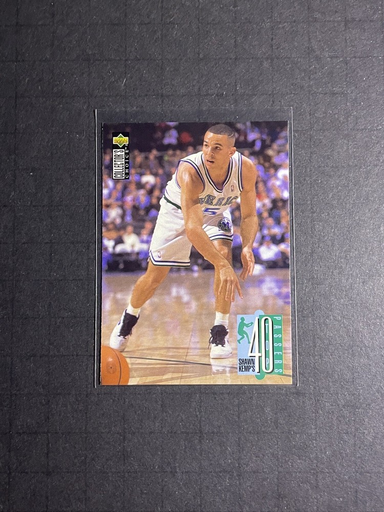 1995-96 UD Collectors Choice Jason Kidd Top Passers #407 - Dallas Mavericks (2)