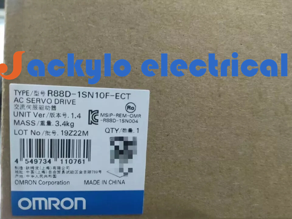 NEW Omron R88D-1SN10F-ECT 1-Year Warranty ! Expedited Shipping DHL