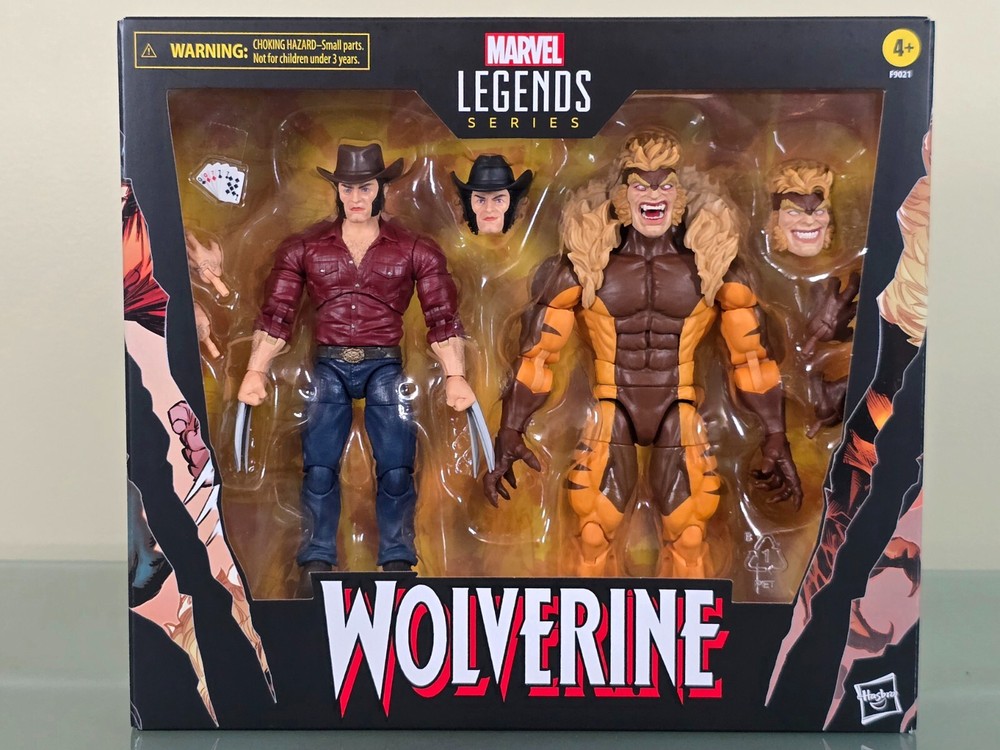 Marvel Legends Wolverine 50 Years Cowboy Logan vs Sabretooth Hasbro 2-Pack