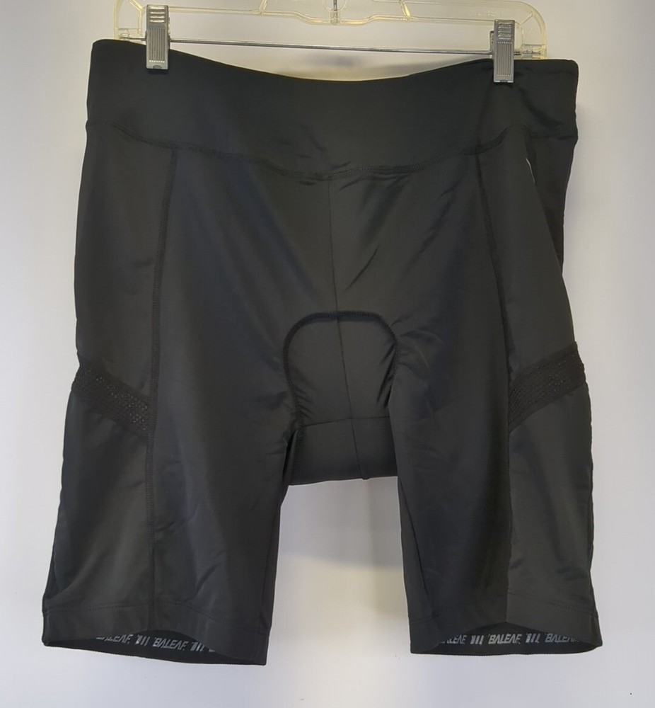 Women's BALEAF Padded Bike Shorts Black 2XL for Comfortable Rides