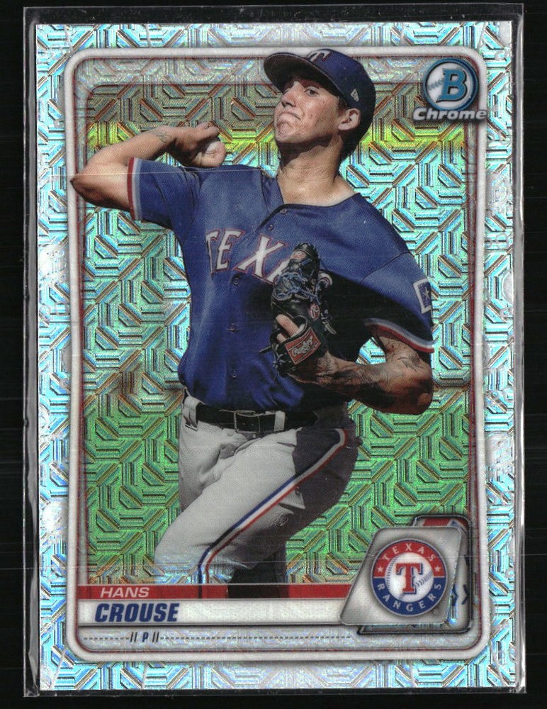 Hans Crouse 2020 Bowman Chrome Mega Box Prospects Refractor Card BCP-119