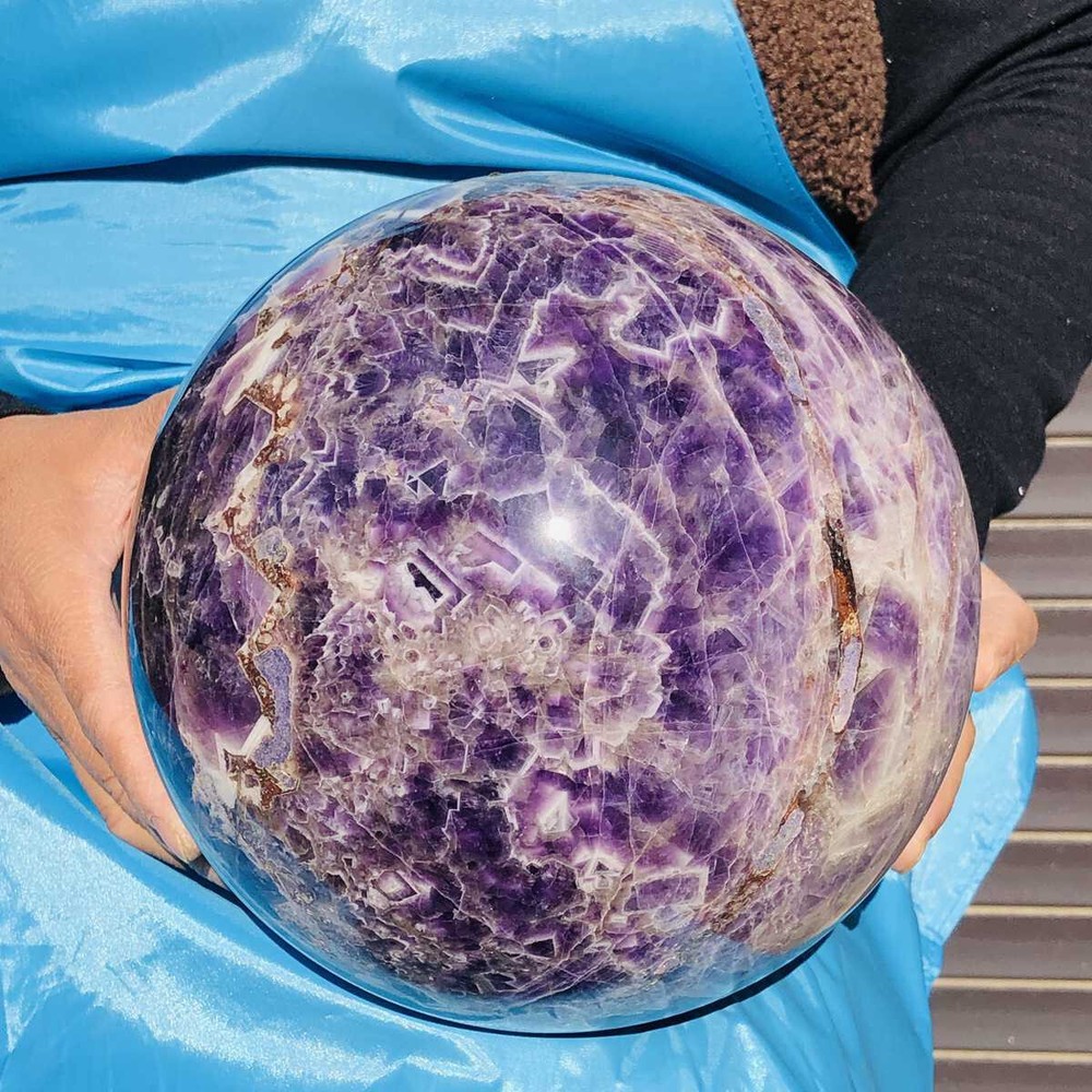 10.1KG Natural Amethyst Quartz Crystal Sphere Ball Healing Stone 2724