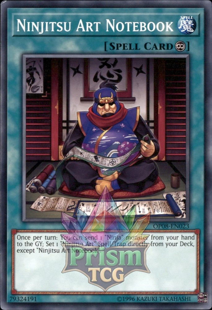 Ninjitsu Art Notebook OP08-EN023 Yu-Gi-Oh Trading Card Game Rare