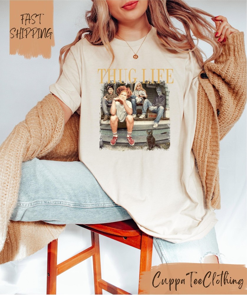 Thug Life Hocus Pocus Shirt   Sanderson Sisters Shirt   Bad Witches Shirt   Spoo