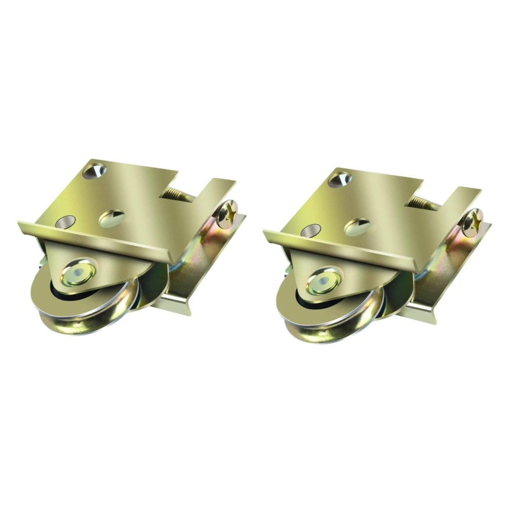 2Pcs Sliding Patio Door Rollers Replace Part Smooth Steel Ball Wheel Bearing