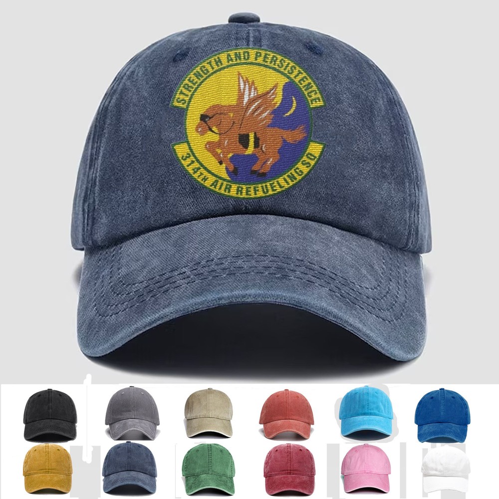 Custom Embroidered Hat 314th Air Refueling Squadron, Veteran Cap, Trucker Hat