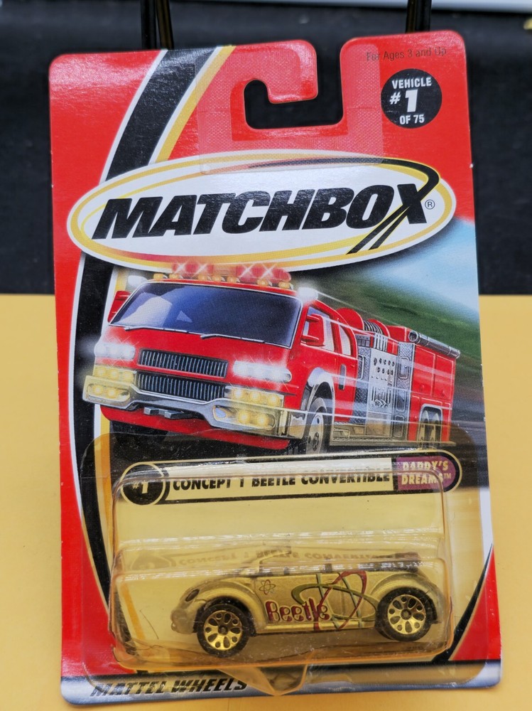 2000 MATCHBOX CONCEPT 1 BEETLE CONVERTIBLE COLLECTOR #1 MODEL #92201