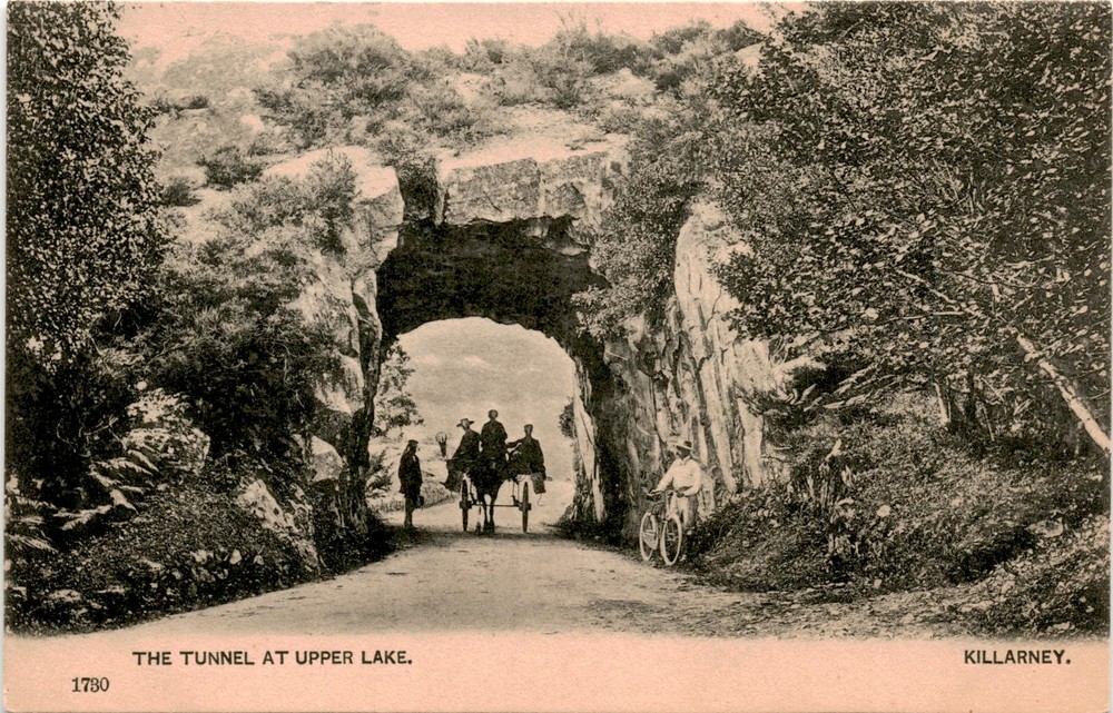Tunnel, Upper Lake, Killarney, Great Britain, Ireland, Stamp Postcard