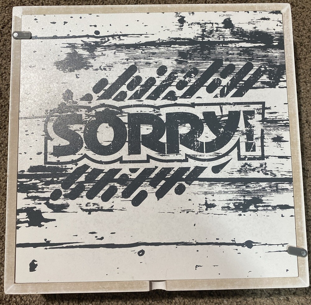 Hasbro Sorry Classic Rustic Wooden Board Game for Family Fun