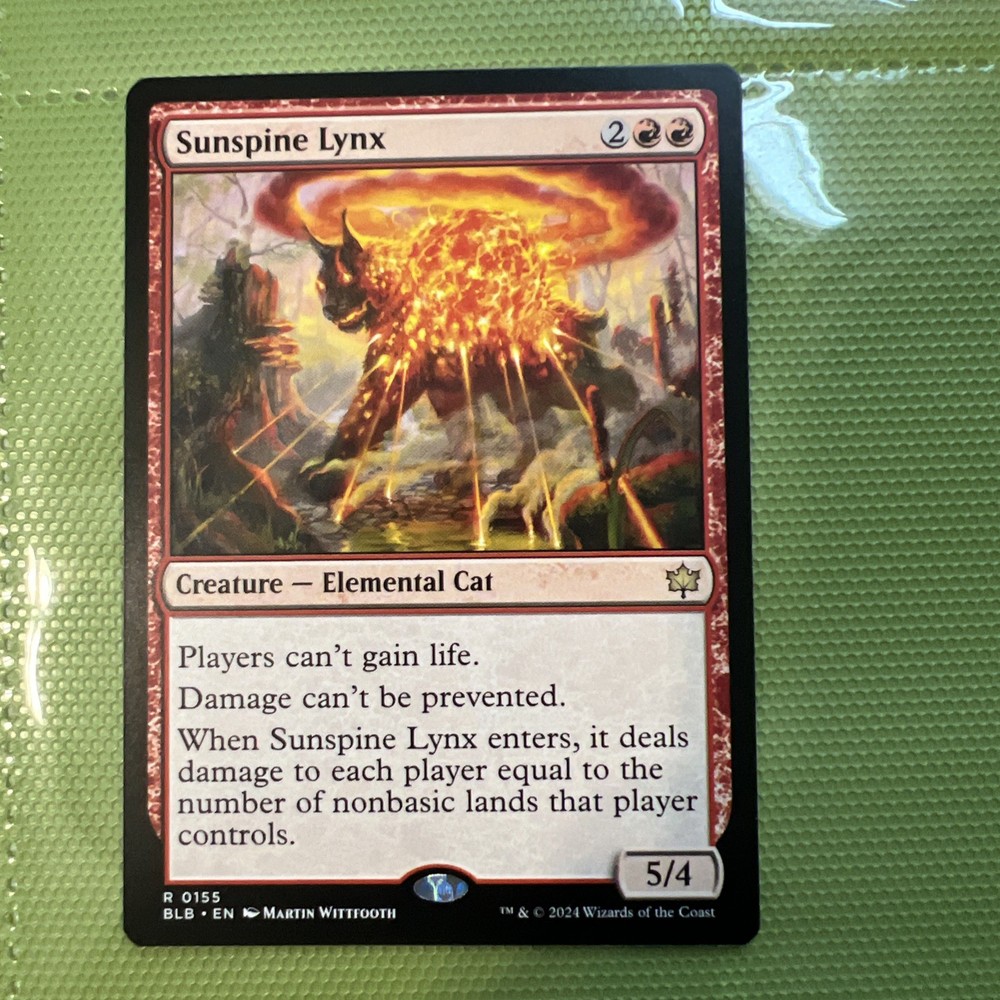 Sunspine Lynx Bloomburrow MTG Regular Art Card
