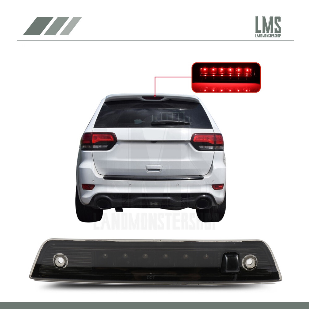 3rd Brake Rear Tail Light For 2007 Jeep Grand Cherokee Full LED Black Housing