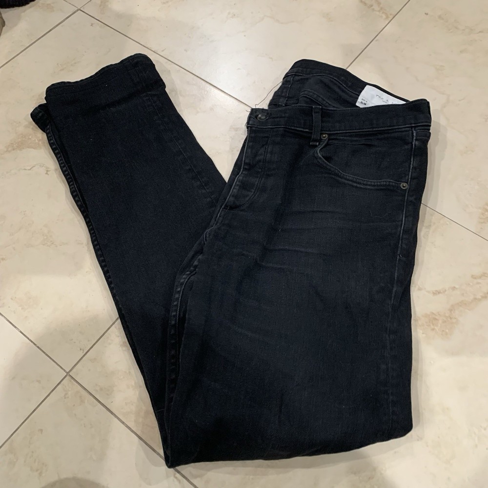 Rag & Bone Standard Issue Fit 2 Slim Leg Pants Men's Size 36 Button Fly Jeans