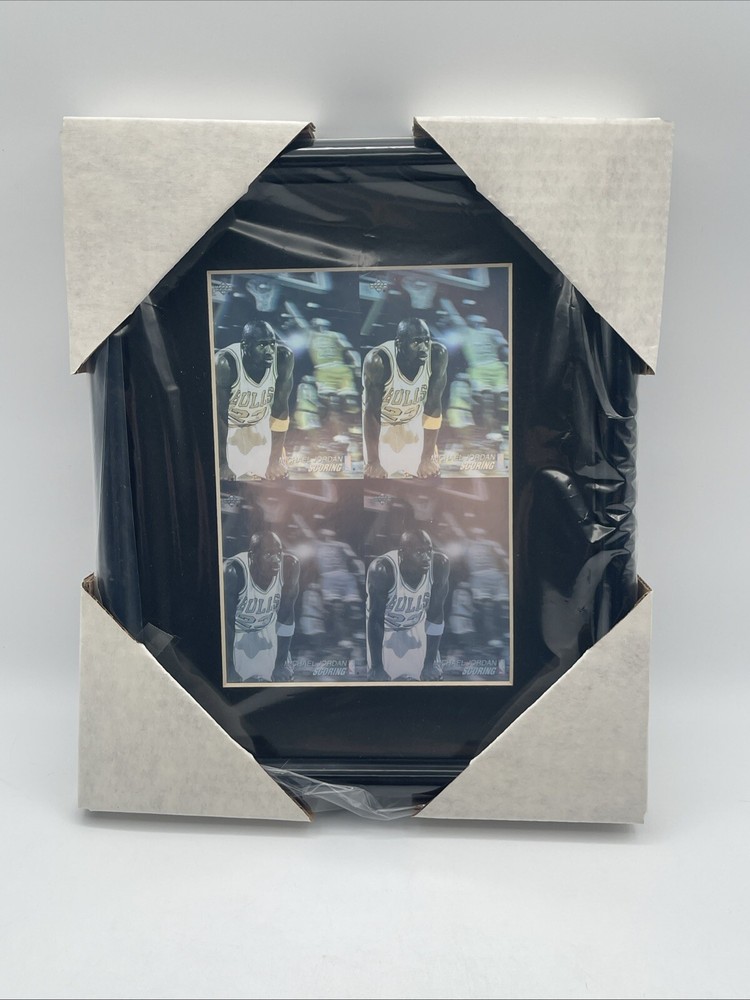 1992 Upper Deck Michael Jordan Hologram 4-Card Panel Framed New in Box