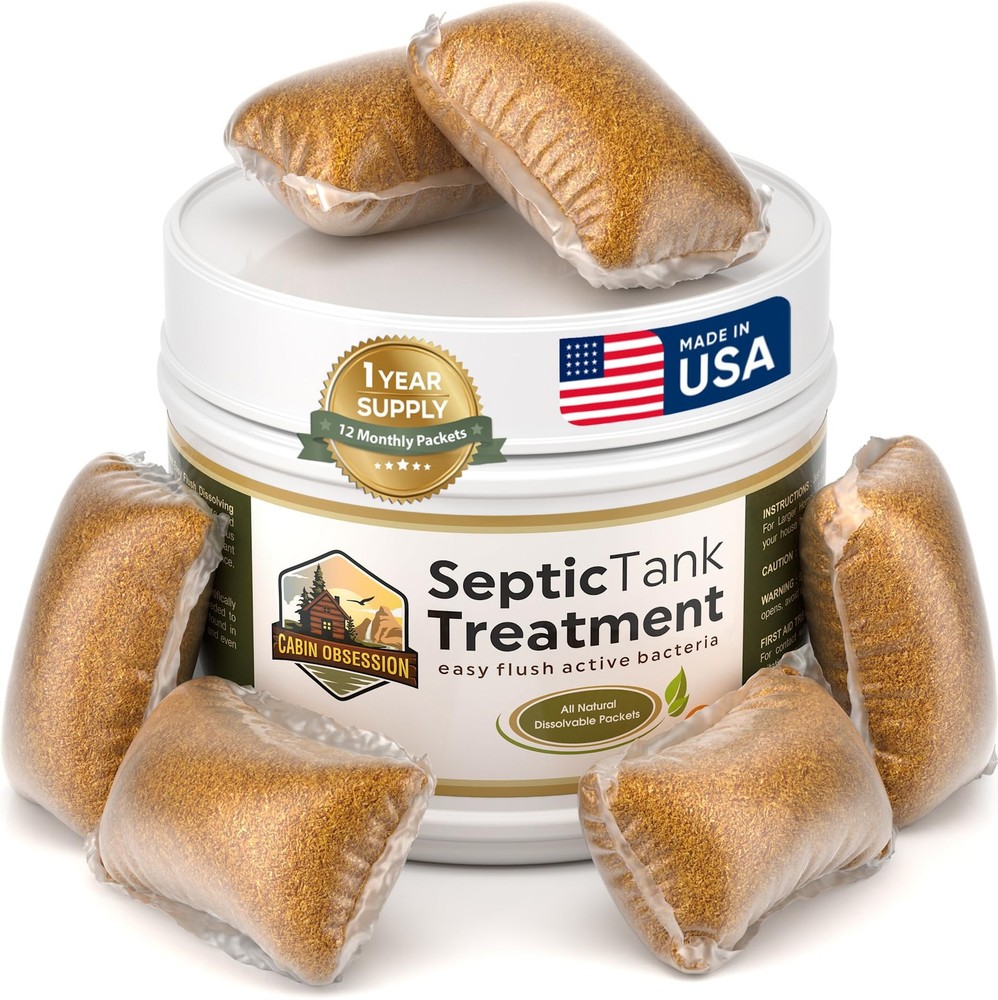 Septic Tank Treatment - 1 Year Supply of Safe 12 Count (Pack 1)