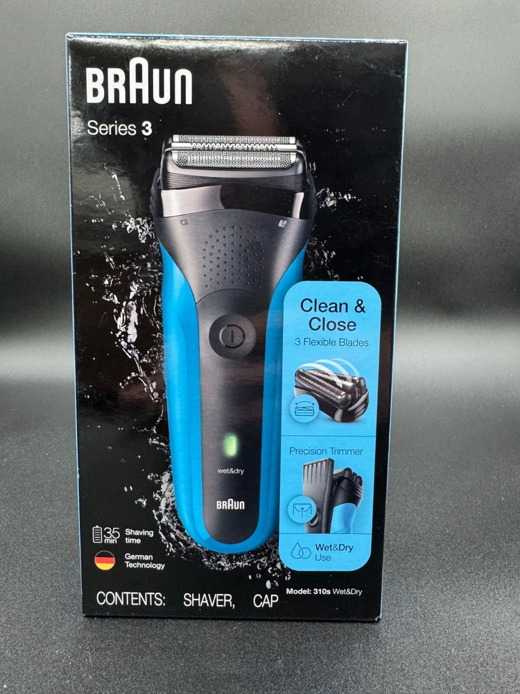 Braun Series 3 310s Rechargeable Cordless Electric Shaver for Men