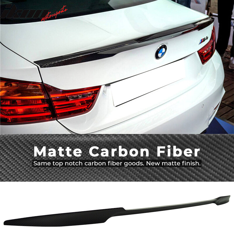 BMW F80 M3 Style Matte Carbon Fiber Trunk Spoiler 2012-2020