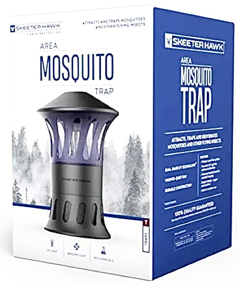 NEW SKEETER HAWK LG MOSQUITO TRAP  Plus ***FREE $9.99 CARABINER*** Limited Time!-image