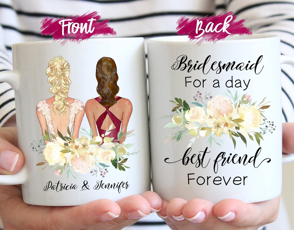 Bridesmaid Proposal Mug Custom Maid Of Honor Mug Personalized Best Friends Gift