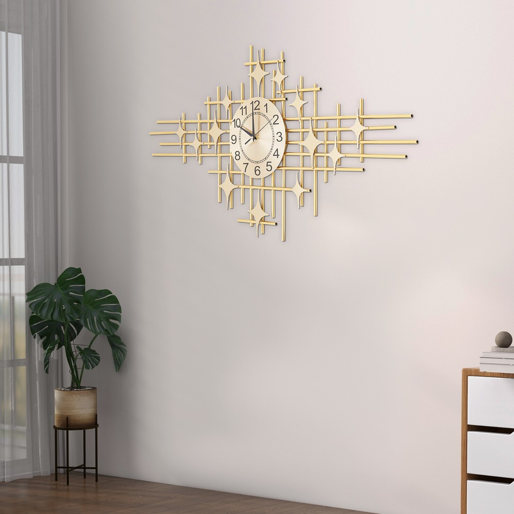 Modern Large Decorative Wall Clock for Living Room or Office