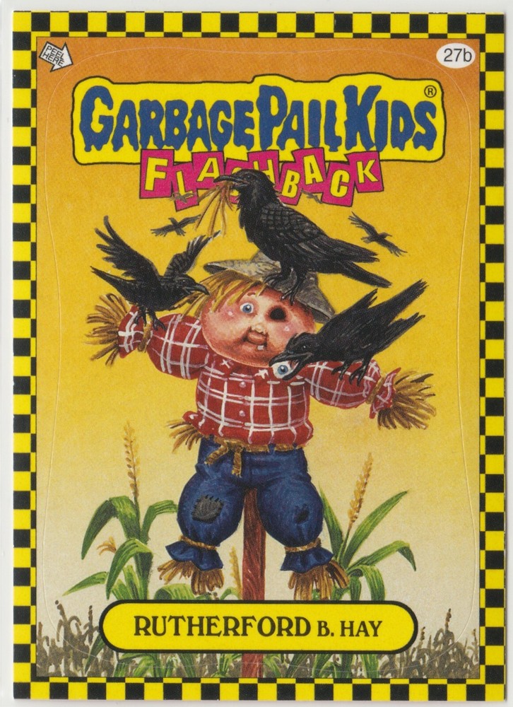 Rutherford B Hay #27b GPK 2010 Flashback Series 1 Garbage Pail Kids FB1 Card  